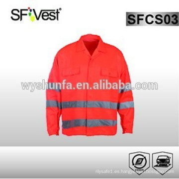 2015 nuevo uniforme de trabajo de alta visibilidad con correa reflectante de 3m